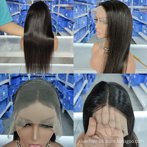 13x4 Lace Front Human Hair Wigs Perruque Cuticle Aligned Hair Wigs Straight Wave Wig for Black Women Swiss Lace